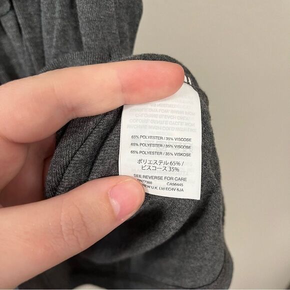 J Crew Dark Gray Tiered Ruffle Sleeveless Blouse Tank Top - Picture 3 of 5